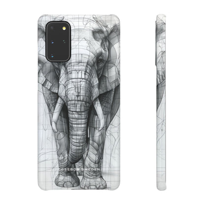 Elephant Line Geometry Samsung S20 - Slim Phone Case