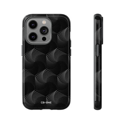 Geometric Spiral Illusion - iPhone Case