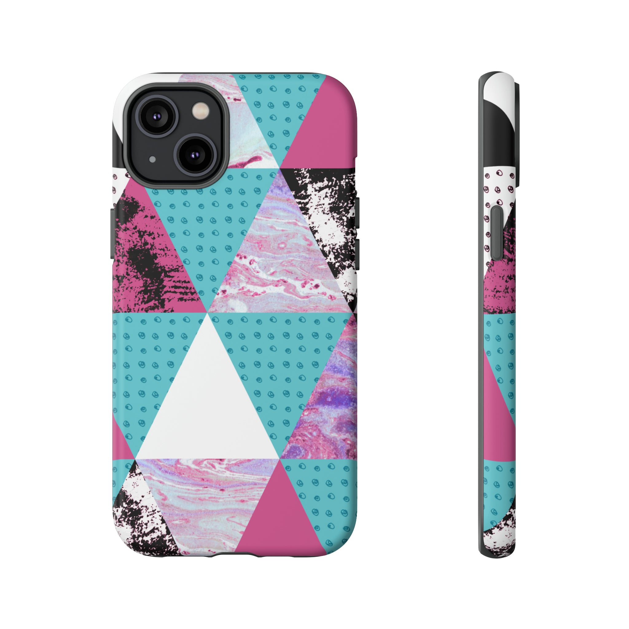 Grunge Triangles - Protective Phone Case