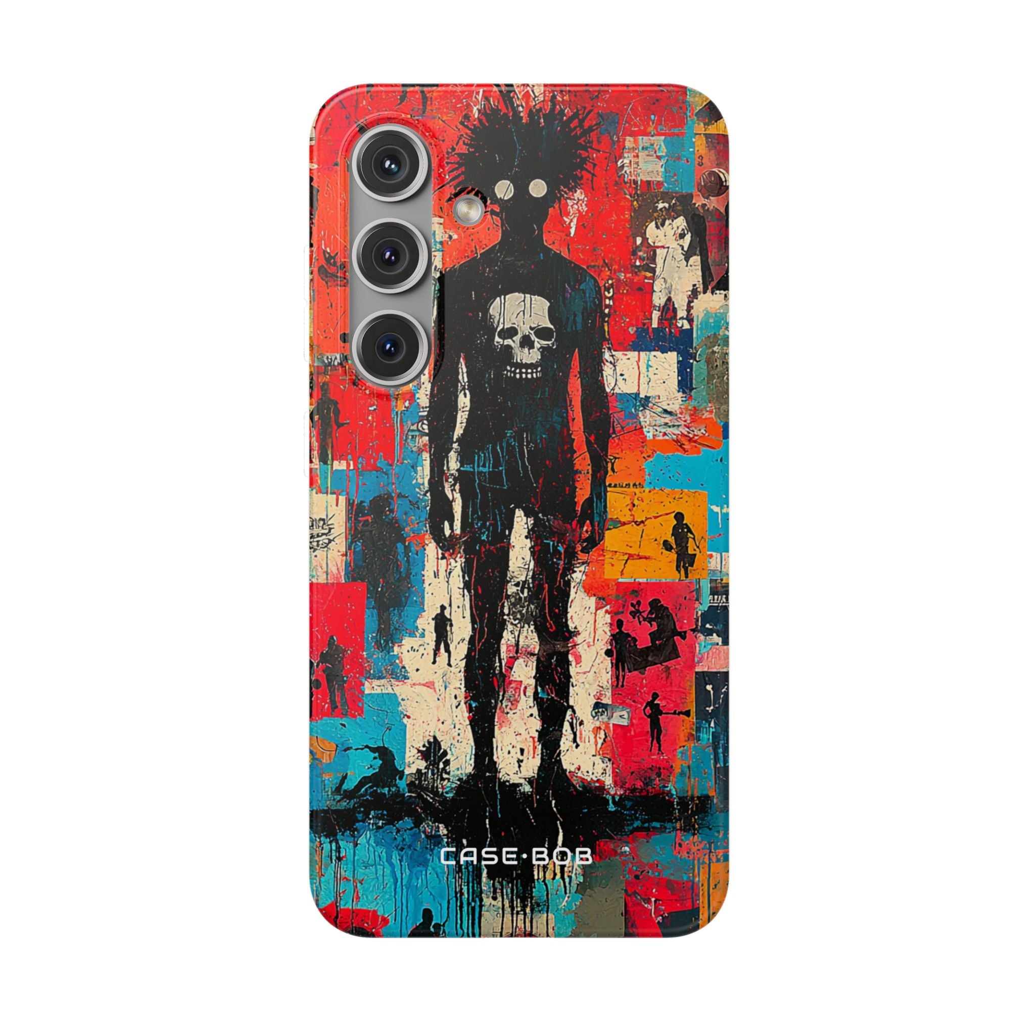 Spiky Skull Silhouette Samsung S24 Case - Soft