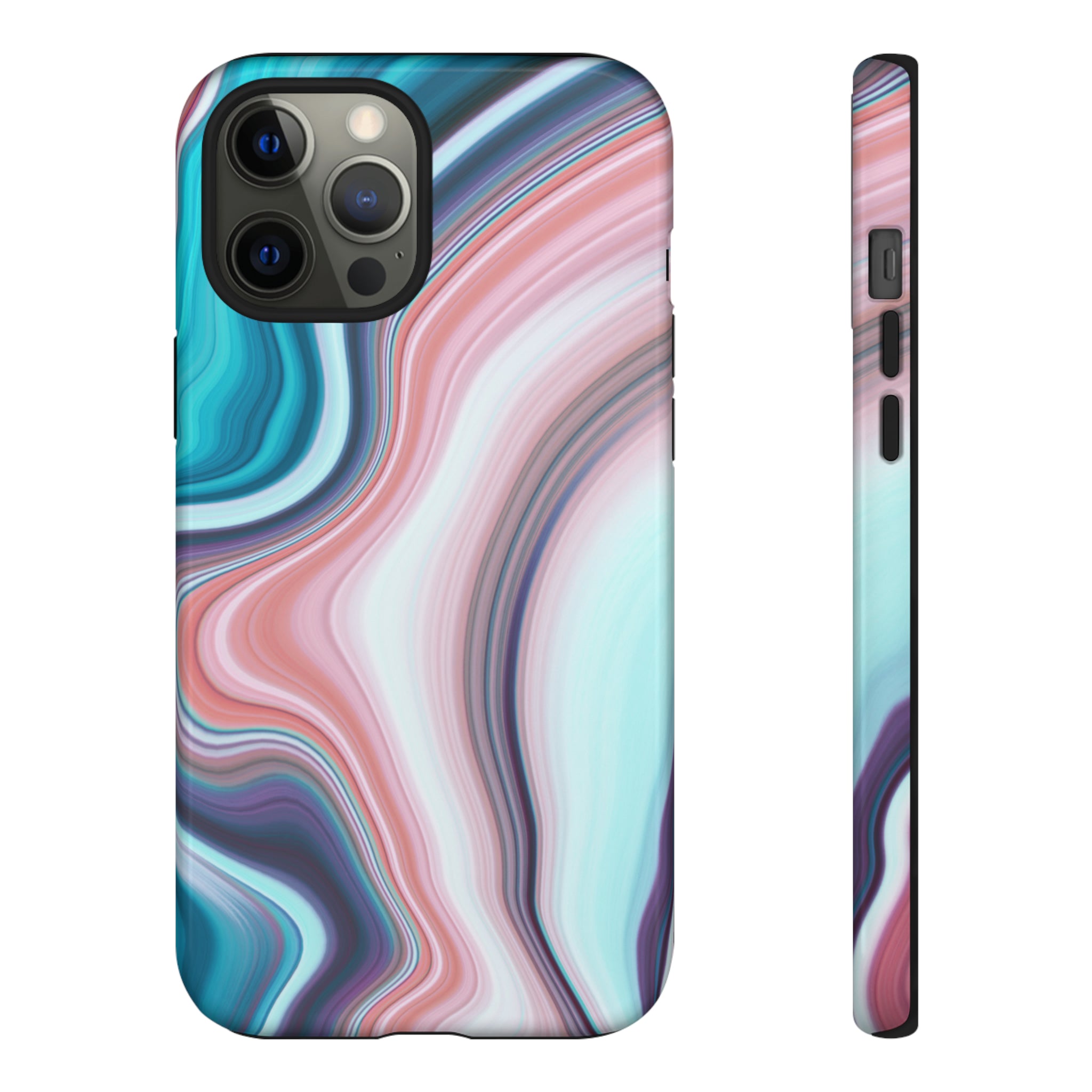 Pink Swirls - Protective Phone Case