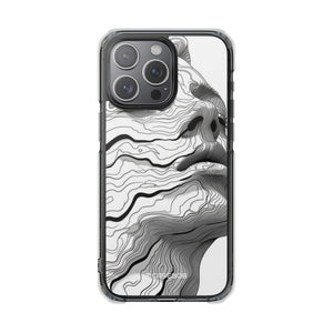 Topographic Serenity - Phone Case for iPhone (Clear Impact - Magnetic)