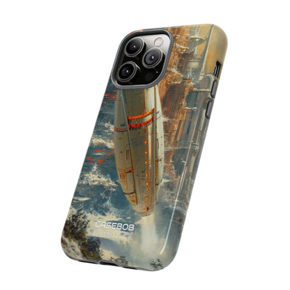 Futuristic Forest Voyage iPhone 14 - Tough