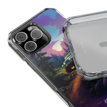 Sunset Forest Drive iPhone Case - Impact