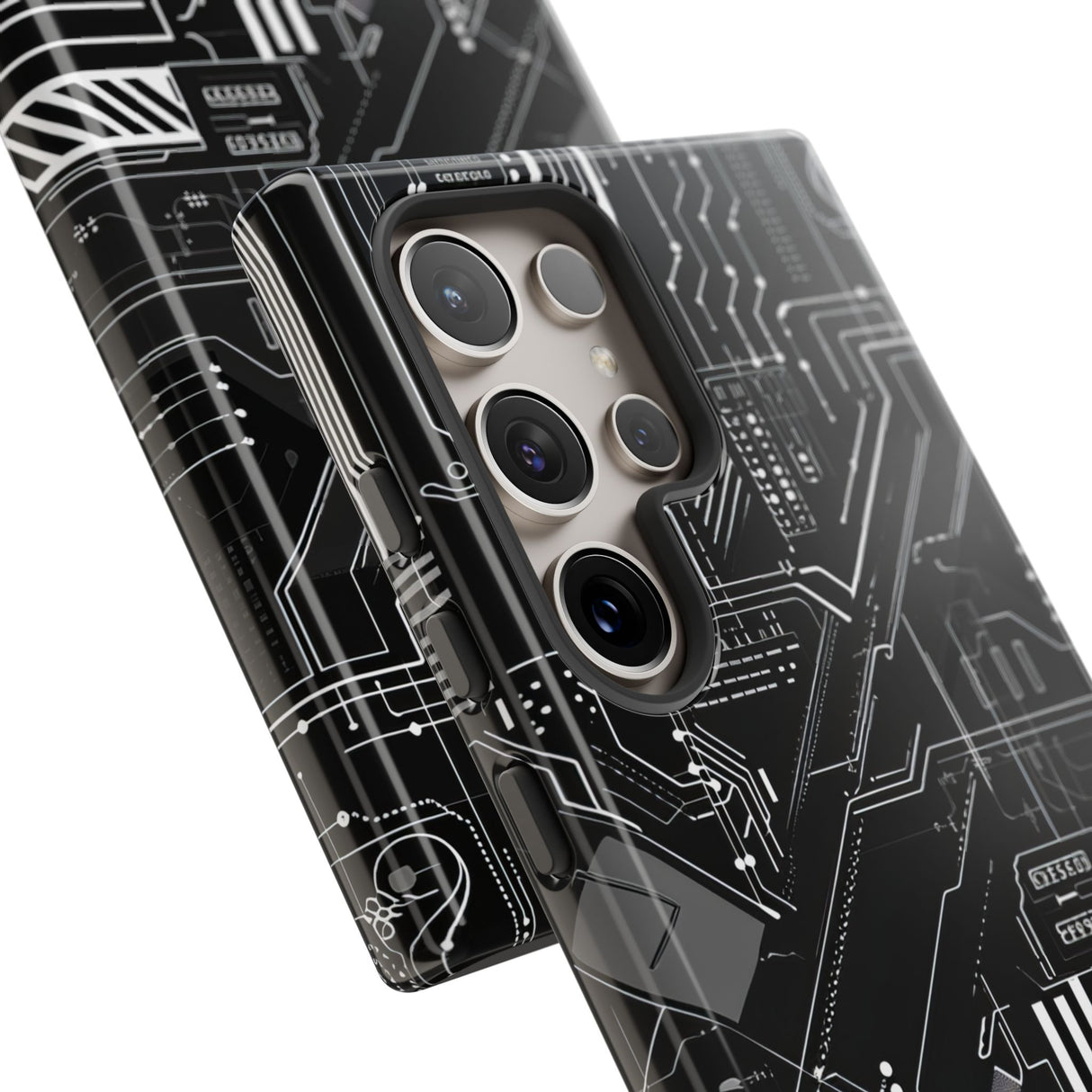 Circuitry Elegance: Futuristic Precision - For Samsung S24