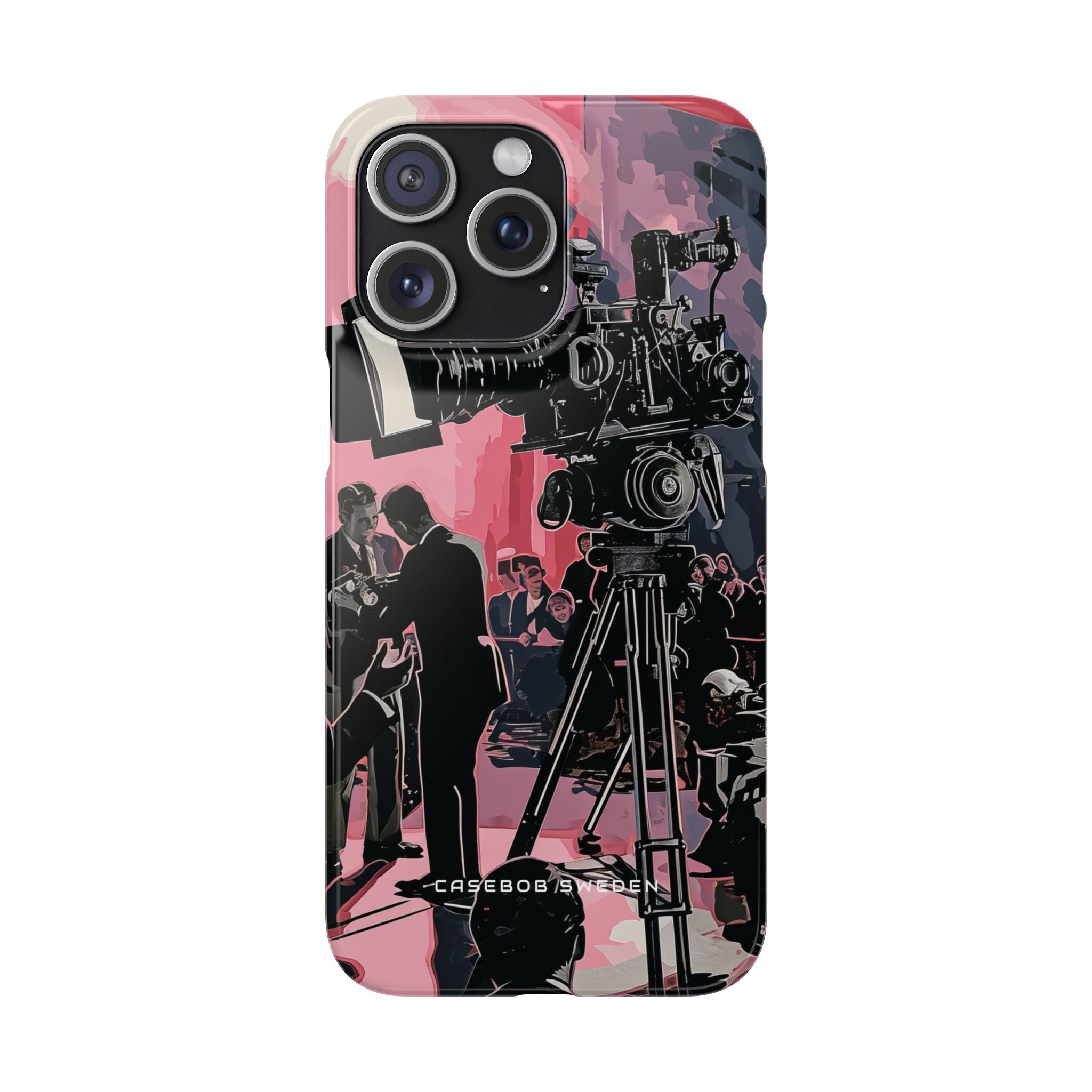 Retro Cinematic Spotlight iPhone 15 - Slim Phone Case