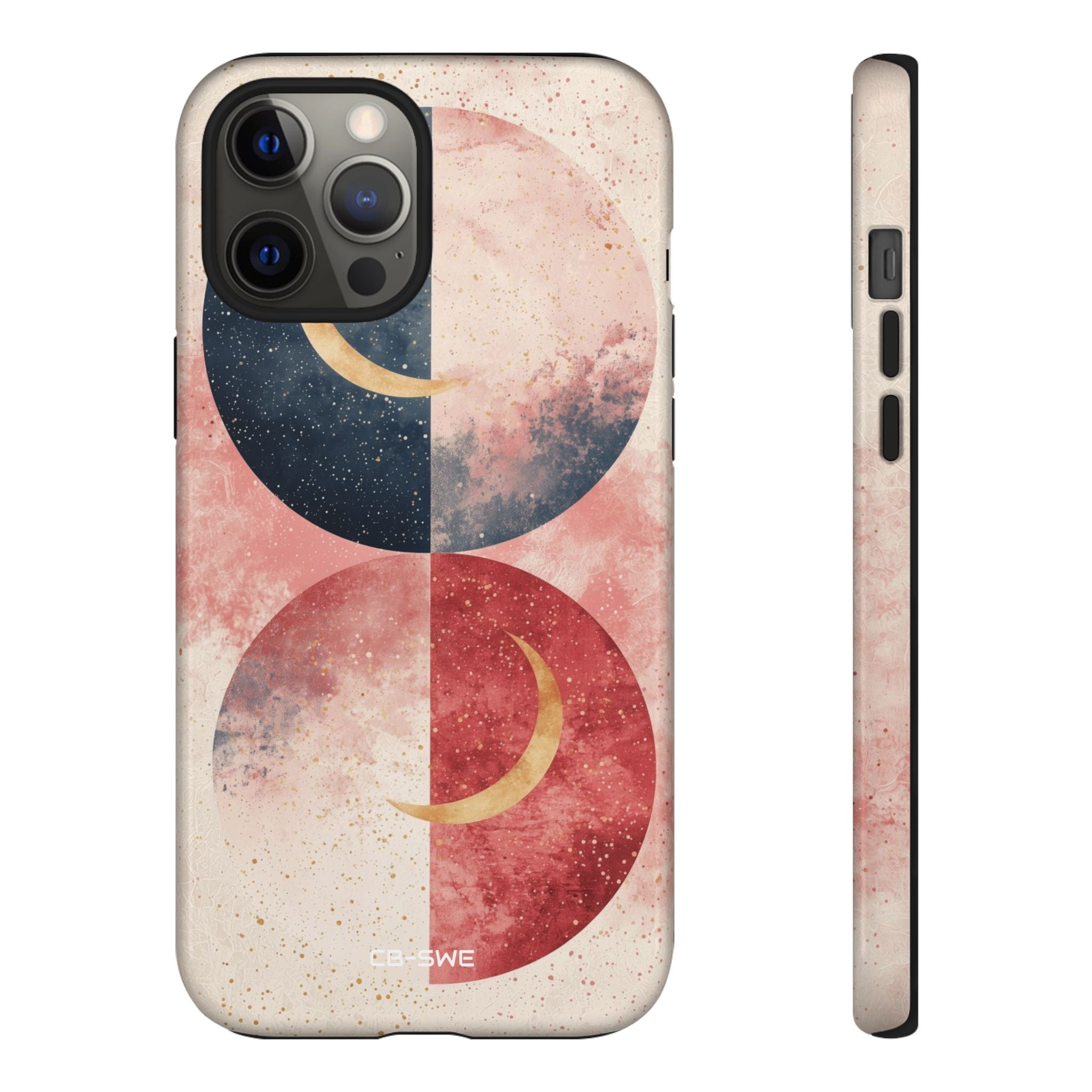 Crescents Embrace Stars - iPhone Case