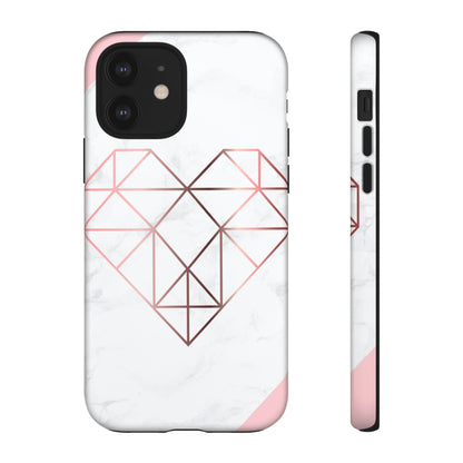 Heart Rose Gold - Protective Phone Case