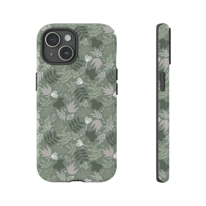 Jungle Green Leaf - Protective Phone Case