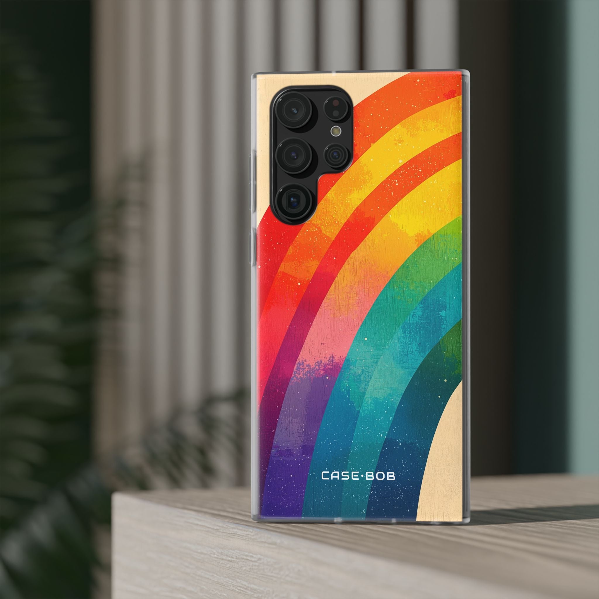 Textured Rainbow Arc Samsung S22 Ultra Case - Soft