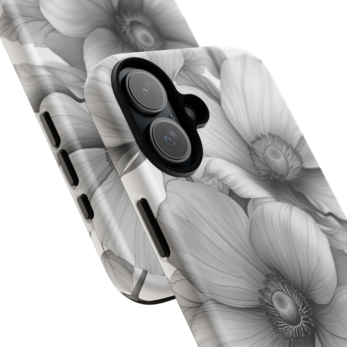 Botanical Elegance in Grayscale - for iPhone 16