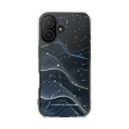 Gradient Neural Waves iPhone 16 - Clear Impact Phone Case