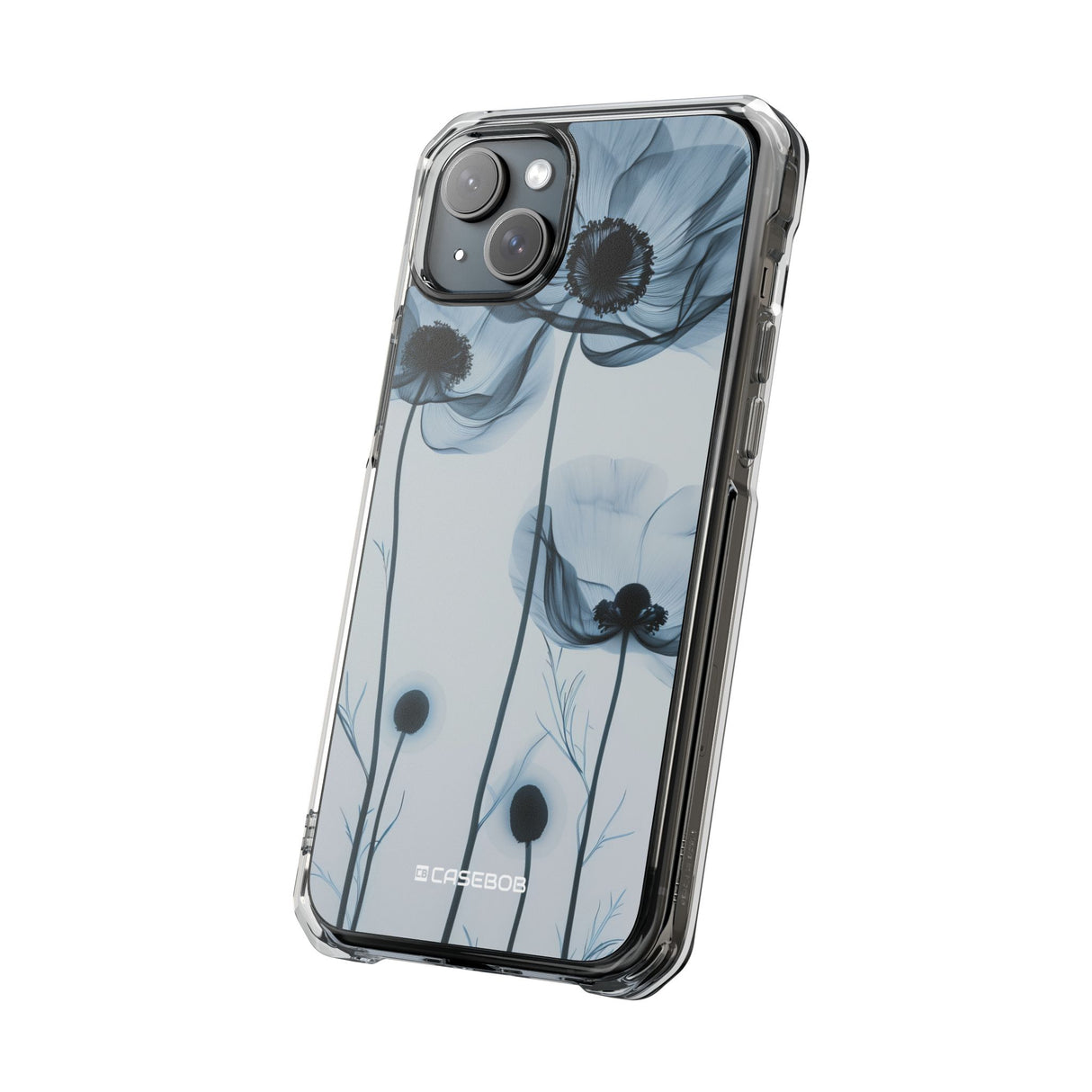 Tranquil Poppy Bloom - Phone Case for iPhone (Clear Impact - Magnetic)