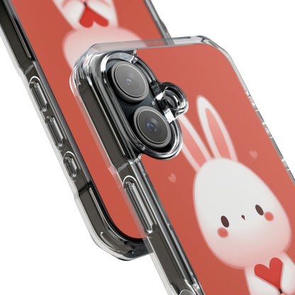 Bunny Holds Heart iPhone Case - Impact