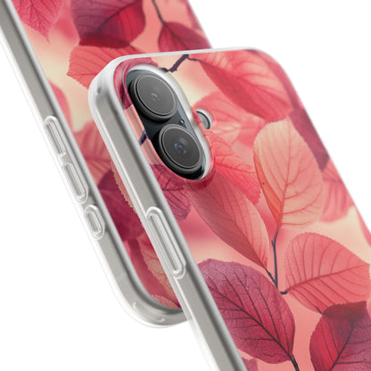 Pink Purple Nature Pattern - Flexi iPhone 16 Phone Case