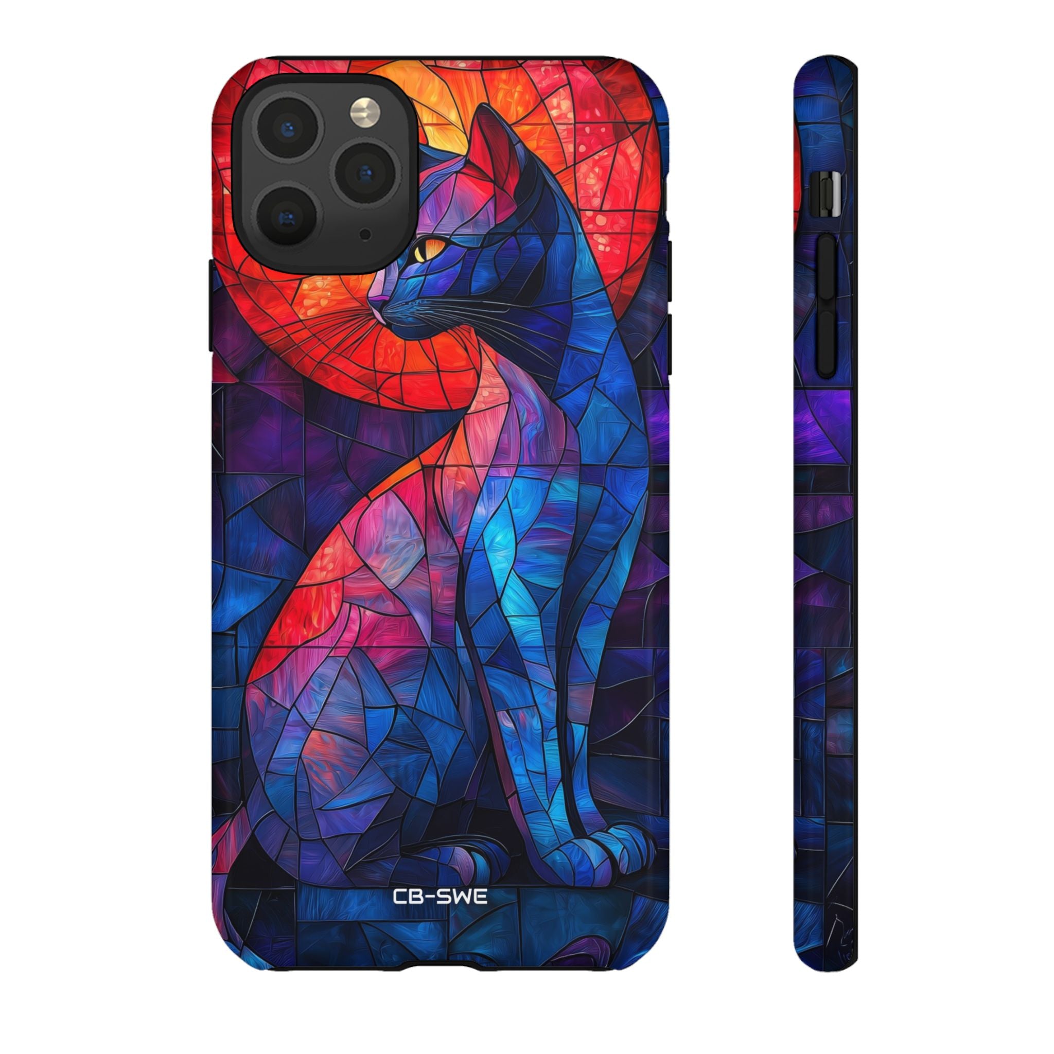 Cat Silhouettes Glow - iPhone Case