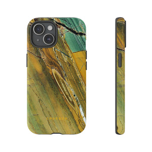 Cracked Yellow - Protective Phone Case