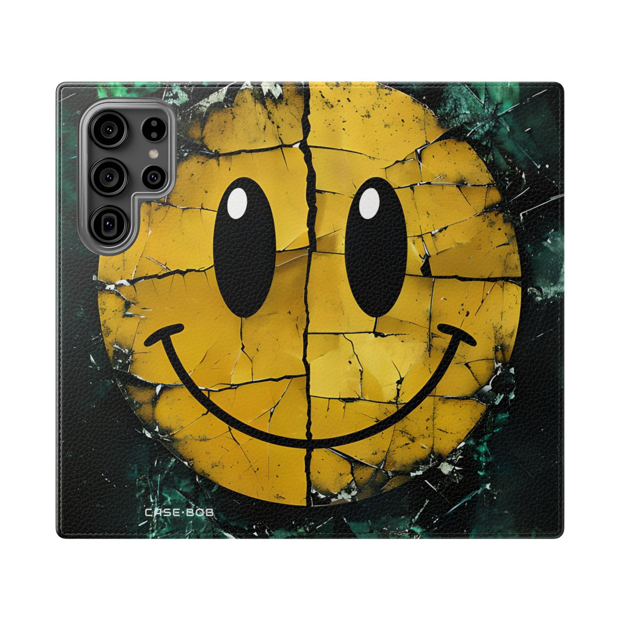 Cracked Smiley - Samsung S23 Ultra Case - Wallet