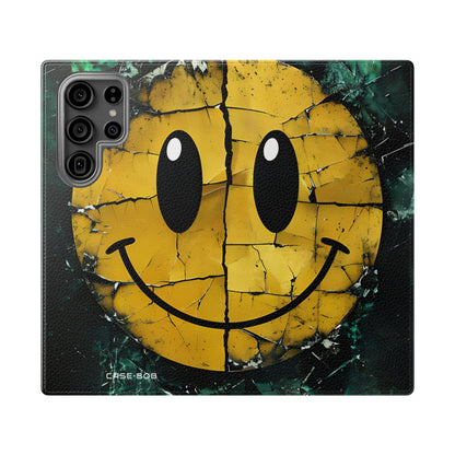 Cracked Smiley - Samsung S23 Ultra Case - Wallet