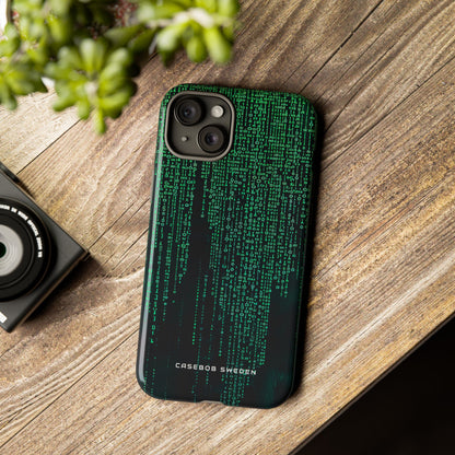 Matrix Gradient Flow iPhone 15 - Tough Phone Case