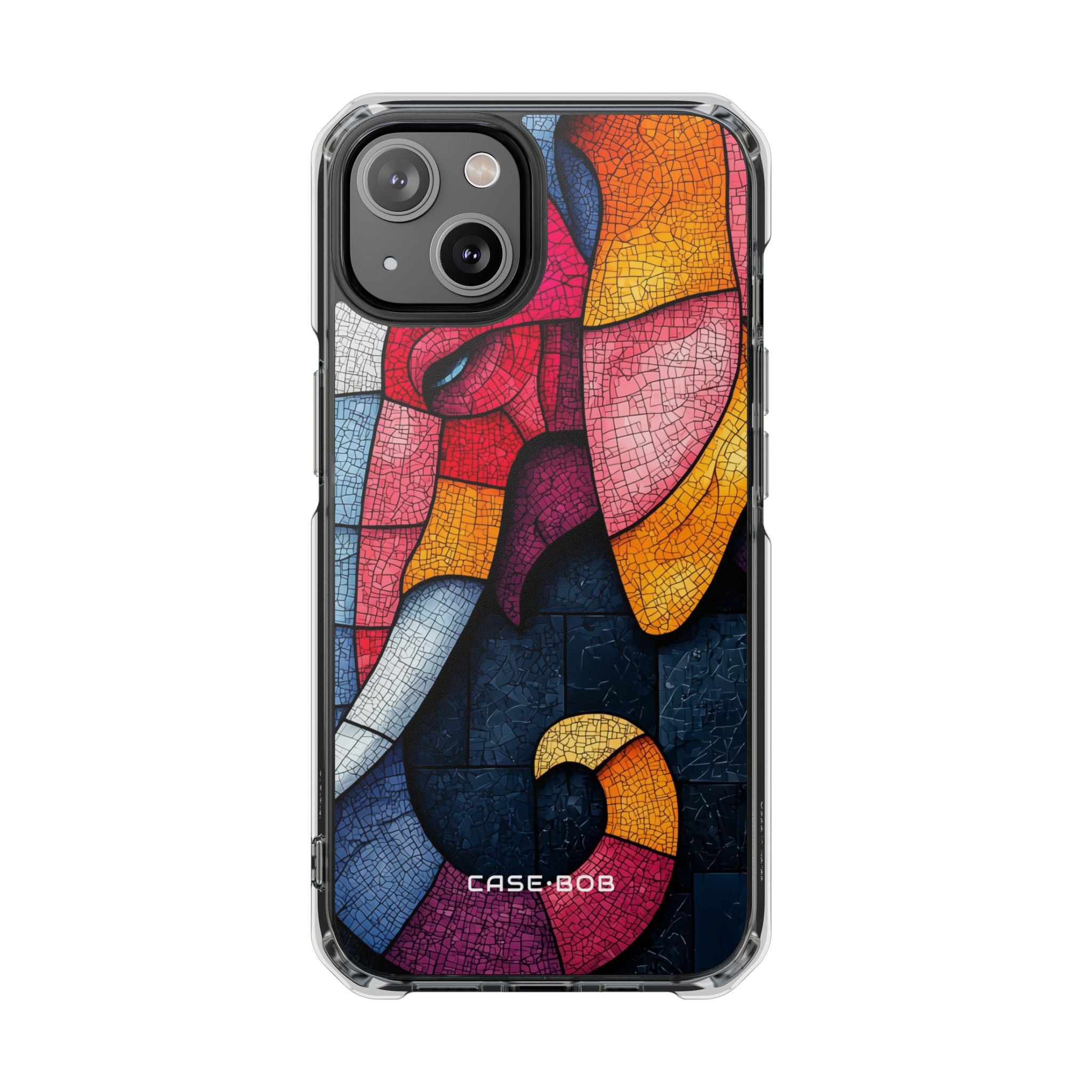 Elephant Mosaic iPhone 14 Case - Impact