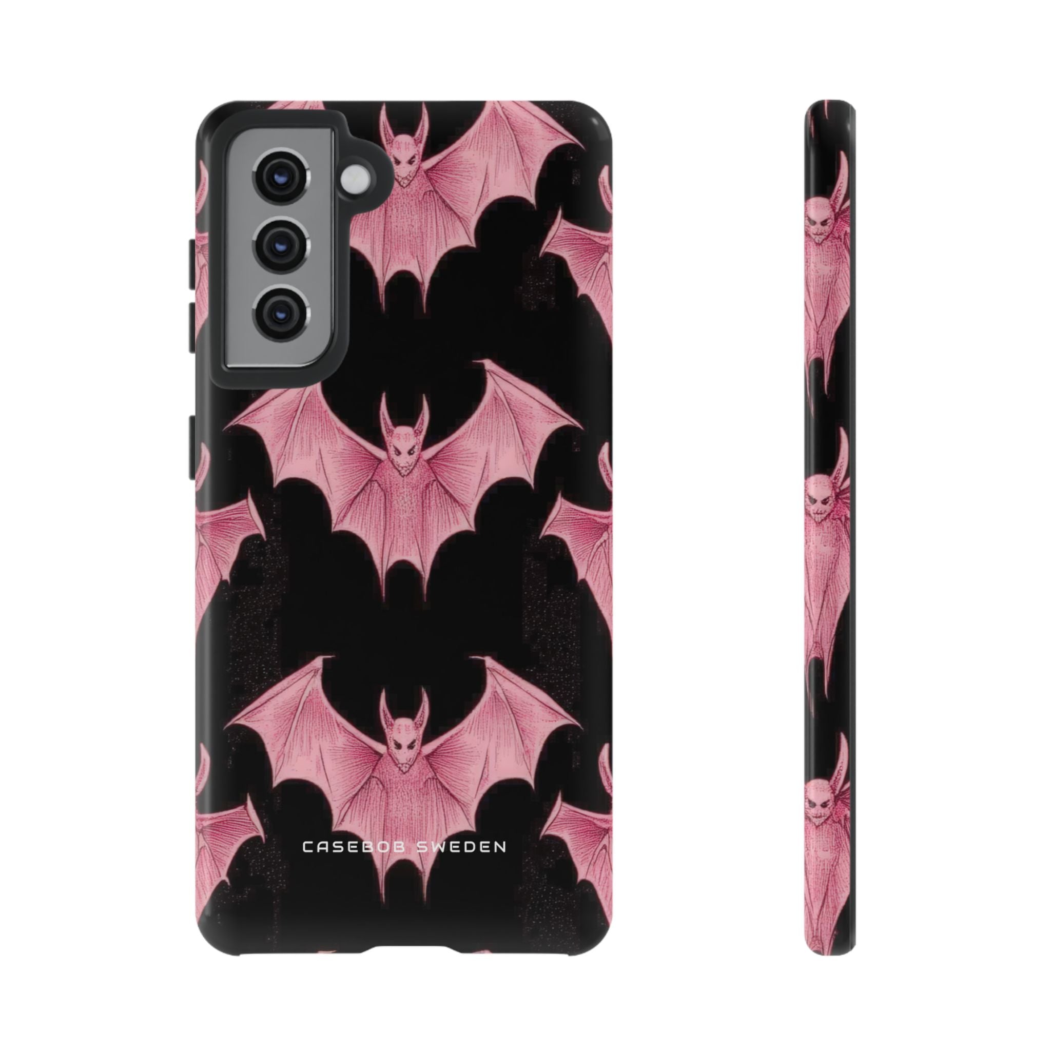 Gothic Pink Bats Aflame  Samsung S21 - Tough Phone Case