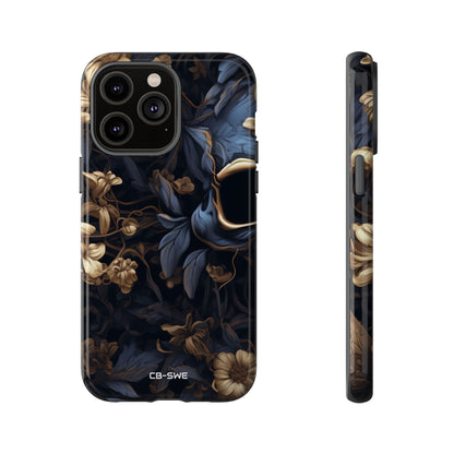 Gothic Floral Skull - iPhone Case
