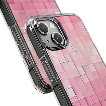 Pink Mosaic Glow iPhone 14 - Impact Clear+
