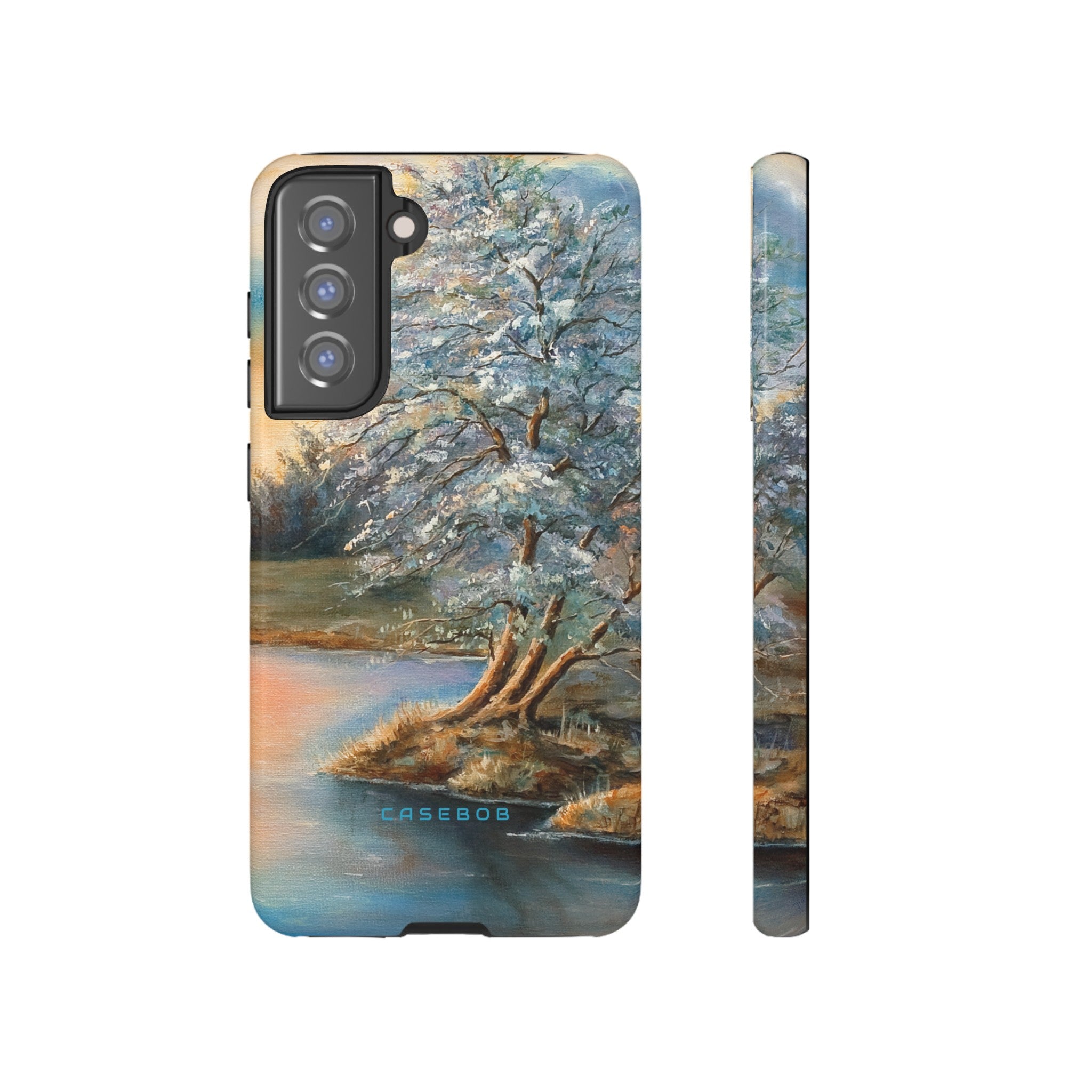 Winterday lake - Protective Phone Case