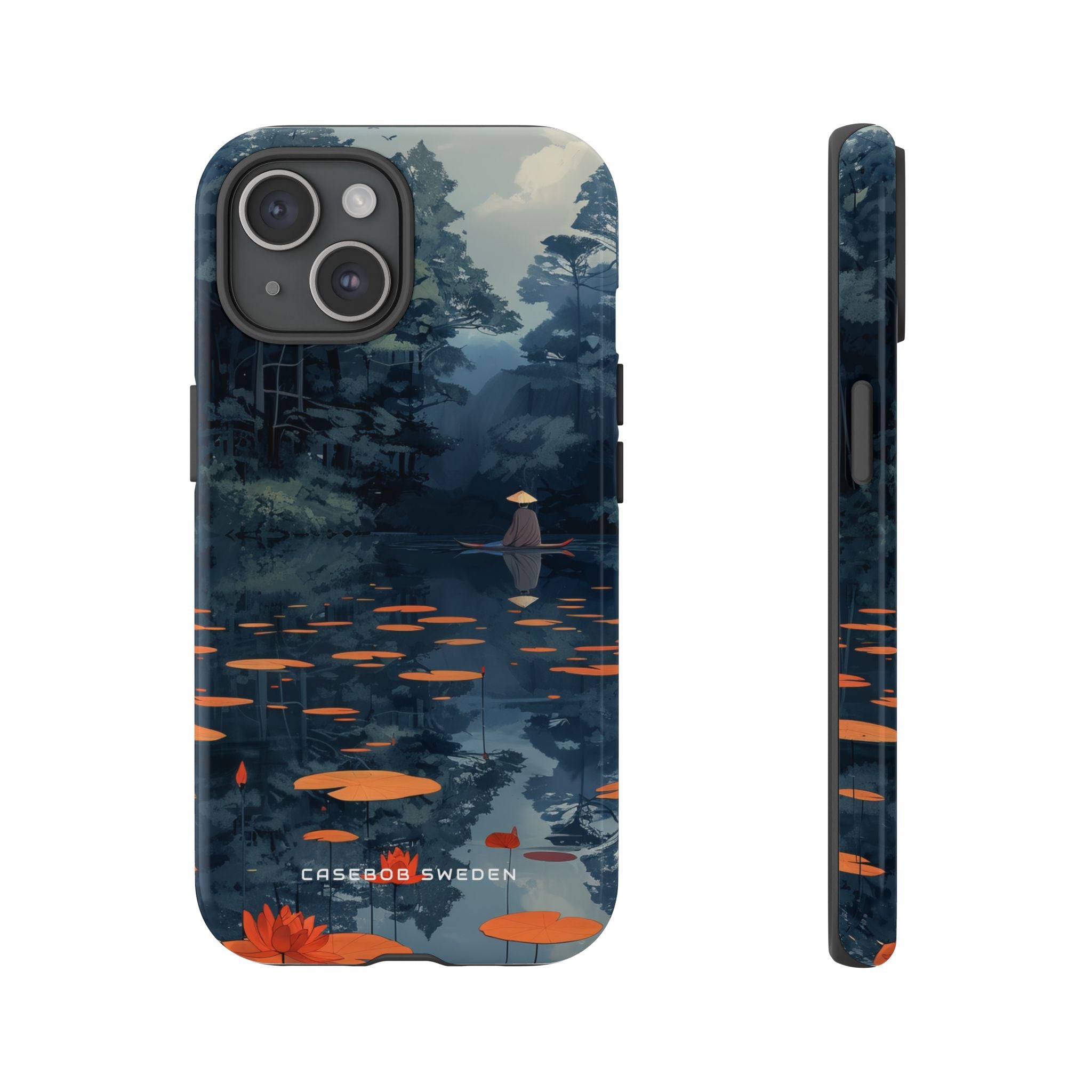 Tranquil Lotus Reflections iPhone 15 - Tough Phone Case