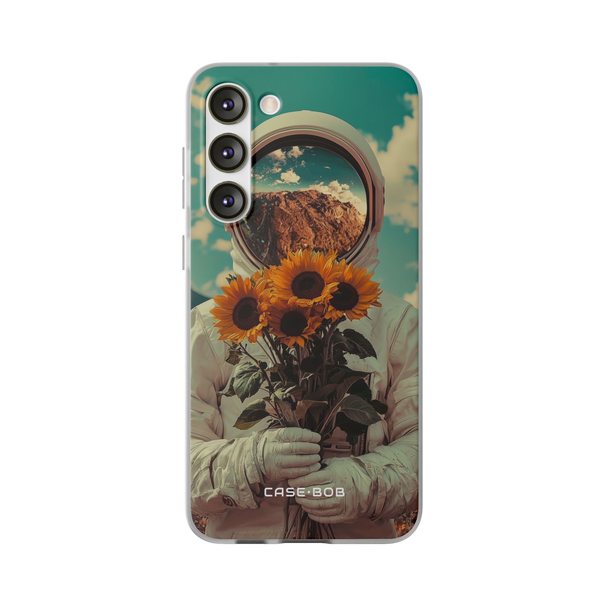 Sunflower Astronaut Samsung S23 Plus Case - Soft