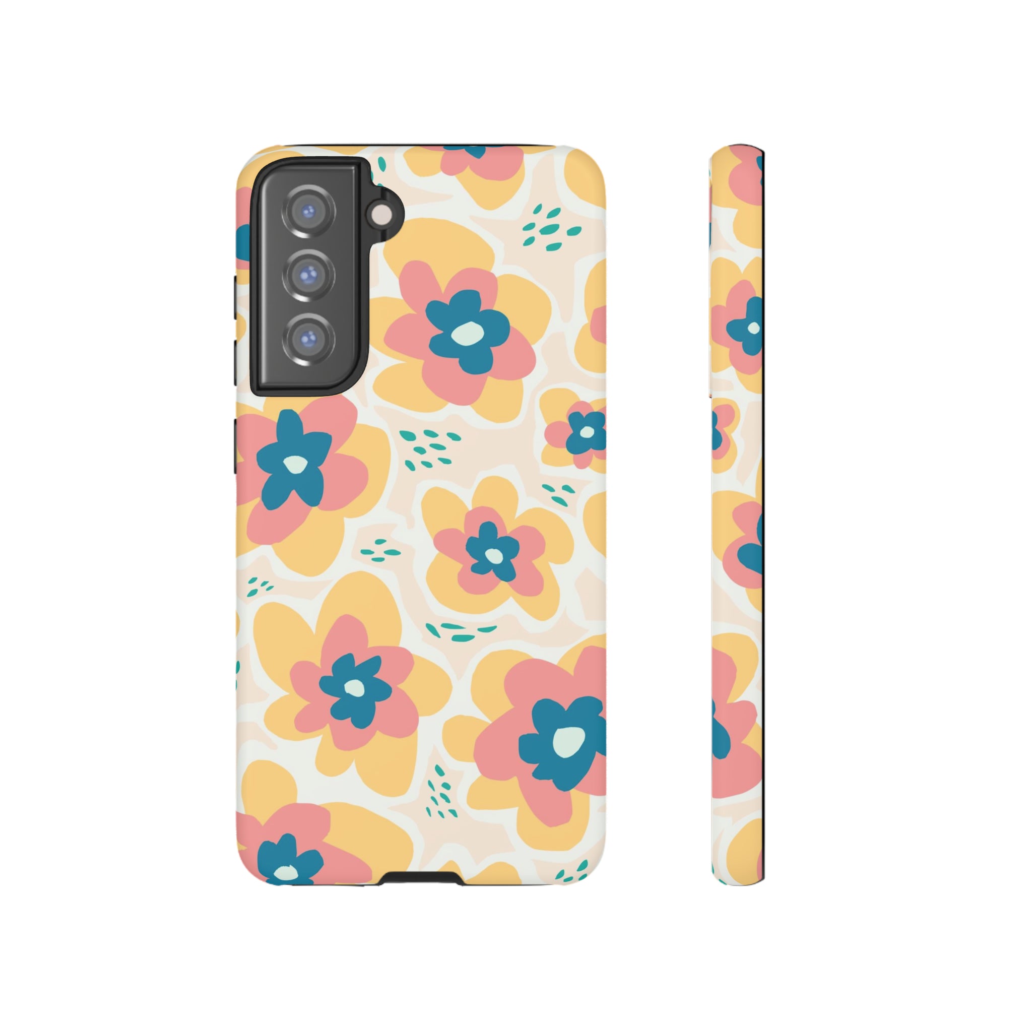 Yellow Happy Flower - Protective Phone Case