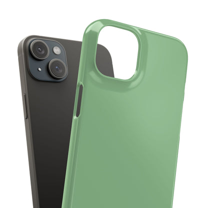 Dark Sea Green iPhone 15 - Slim Phone Case