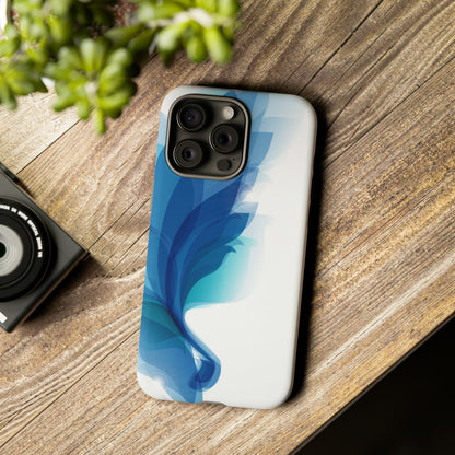 Blue Feathers - Protective Phone Case