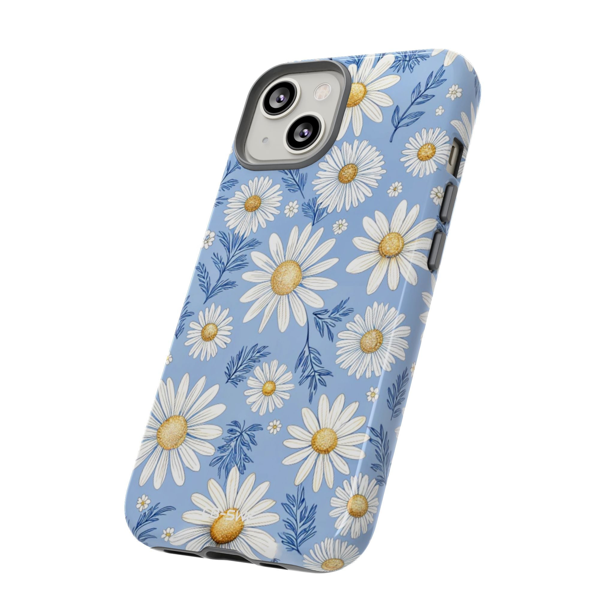 Daisies On Blue - iPhone Case