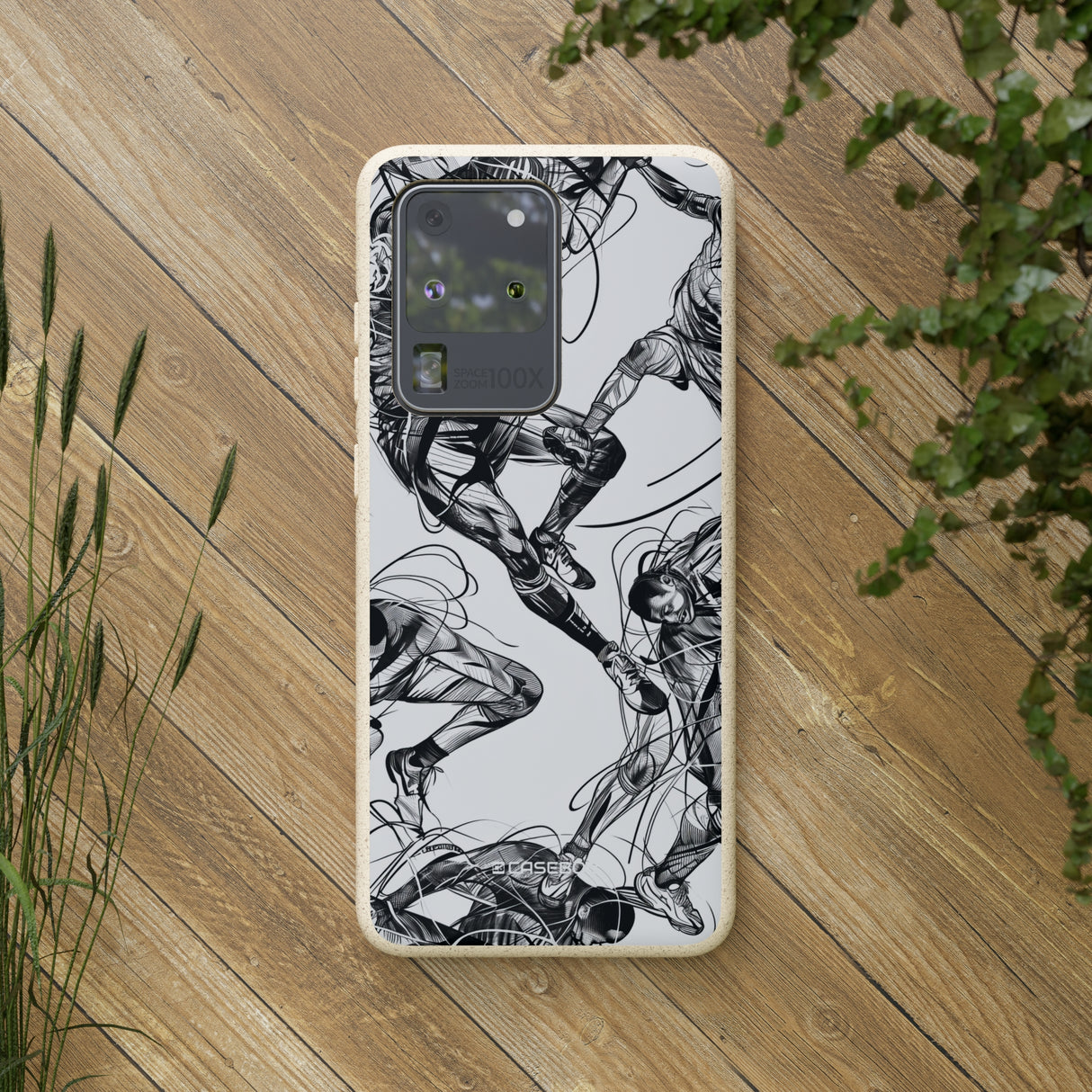 Dynamic Athletic Surrealism | Biodegradable Phone Case