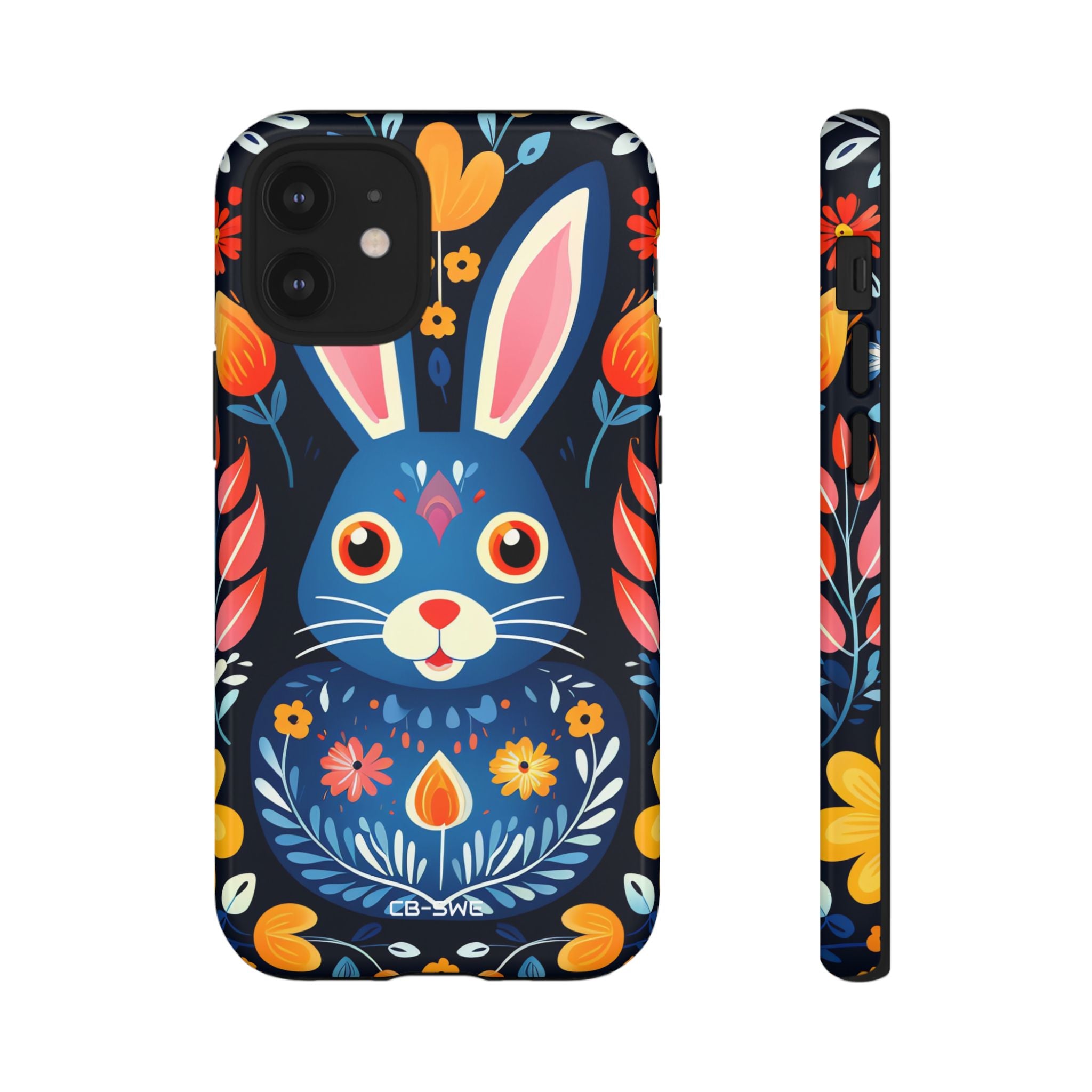 Bunny Jumps Joyfully - iPhone Case