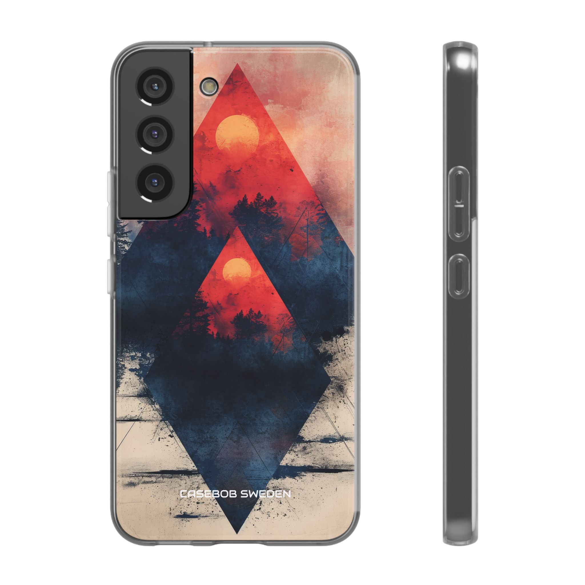 Red Sky Serenity - Flexi Samsung S22 Phone Case