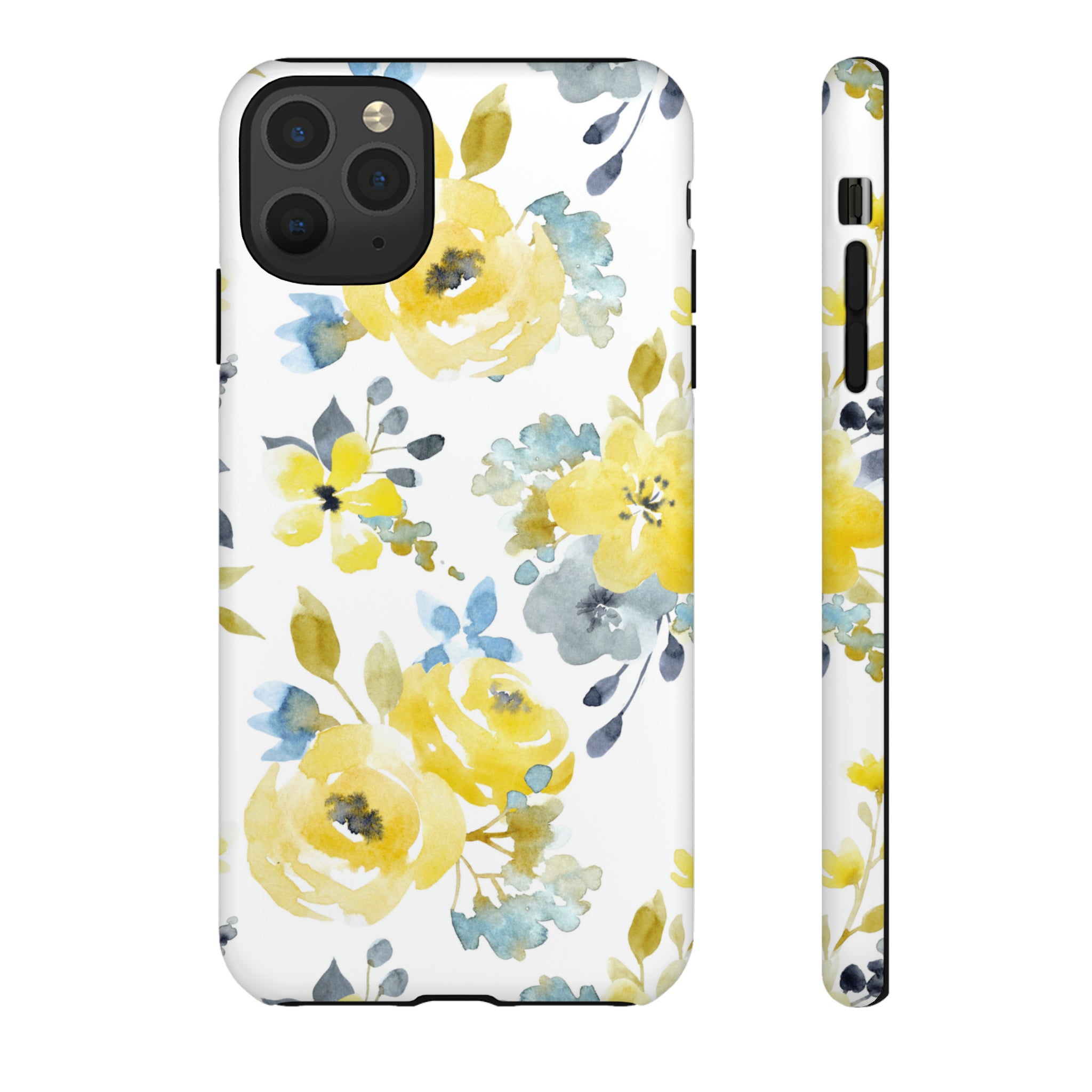 Yellow Floral - Protective Phone Case