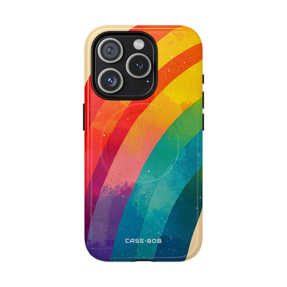 Textured Rainbow Arc iPhone 15 Pro Case - Tough+