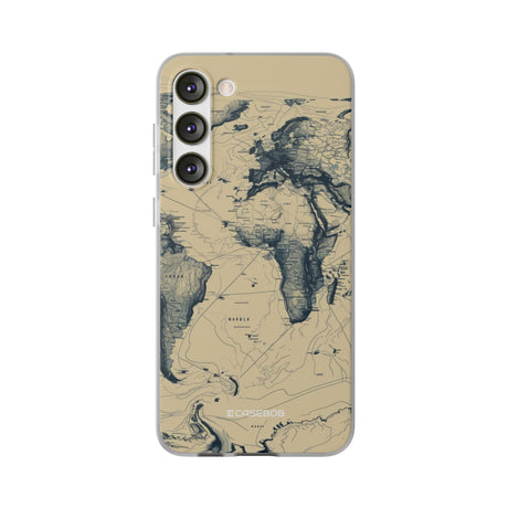 Vintage World Map | Flexible Phone Case for Samsung Galaxy