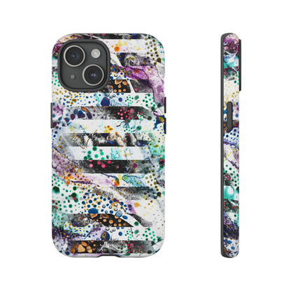 Abstract Green Purple - Protective Phone Case