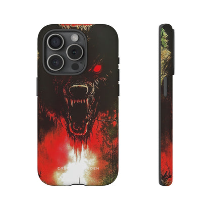 Bloodmoon Wolf's Lament iPhone 15 - Tough Phone Case