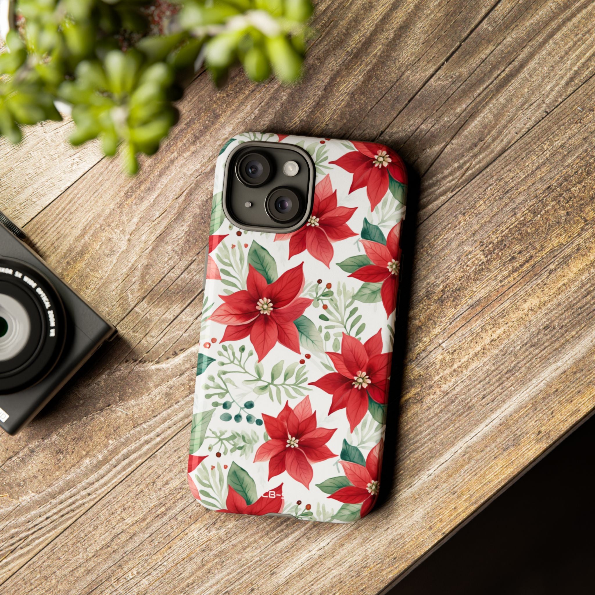 Poinsettias Bloom Bright - iPhone Case