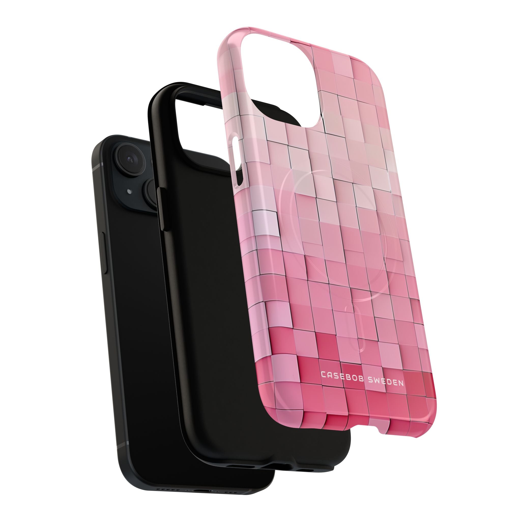 Gradient Pink Mosaic iPhone 15 | Tough+ Phone Case