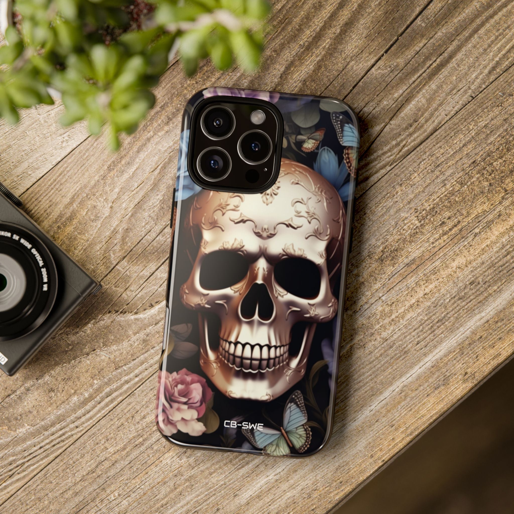 Skull Among Blossoms - iPhone Case