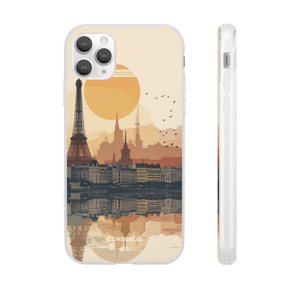 Parisian Sunset Serenity | Flexible Phone Case for iPhone