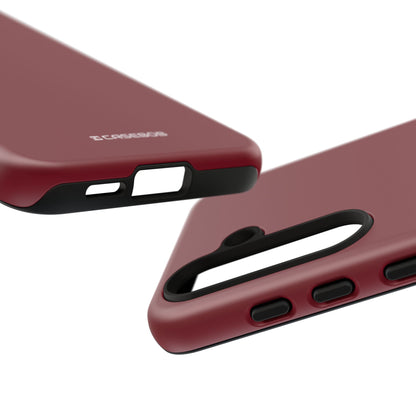 Burgundy Elegance: Minimalist Sophistication - For Samsung S24