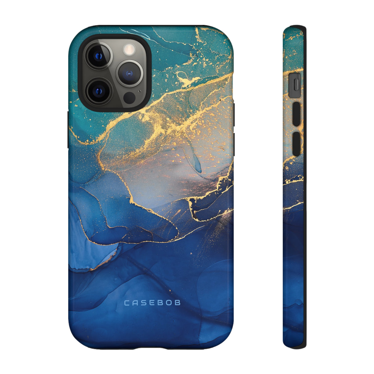 Blue Alcohol Ink - Protective Phone Case