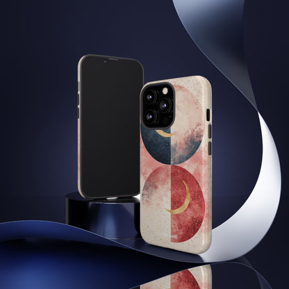 Crescents Embrace Stars - iPhone Case